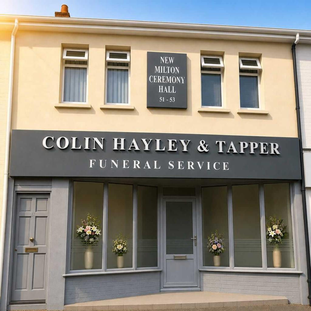 Colin Hayley and Tapper Funeral Service Office in New Milton